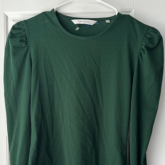 Rebecca Taylor Forest Green Top - Picture 1 of 5
